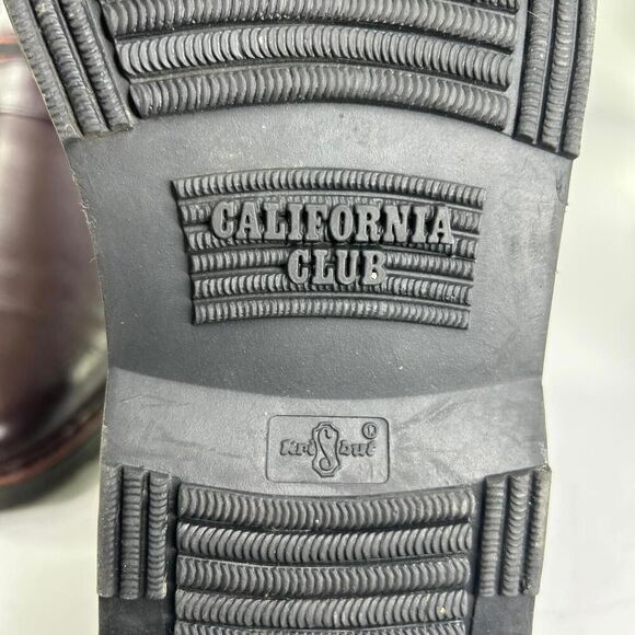 KRISBUT Men's Brown Leather Boots Size 42 US 9 Zippered Ankle Fashion Boot - Picture 12 of 12